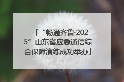 “畅通齐鲁·2025”山东省应急通信综合保障演练成功举办