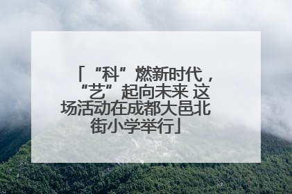 “科”燃新时代，“艺”起向未来 这场活动在成都大邑北街小学举行