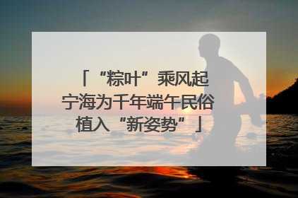 “粽叶”乘风起 宁海为千年端午民俗植入“新姿势”