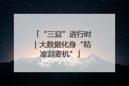 “三夏”进行时｜大数据化身“精准割麦机”
