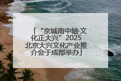“京城南中轴·文化正大兴”2025北京大兴文化产业推介会于成都举办
