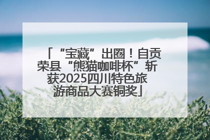 “宝藏”出圈！自贡荣县“熊猫咖啡杯”斩获2025四川特色旅游商品大赛铜奖
