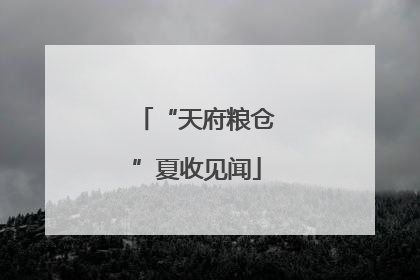 “天府粮仓”夏收见闻