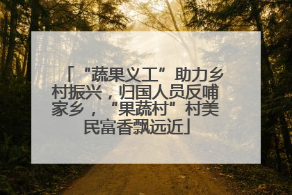 “蔬果义工”助力乡村振兴，归国人员反哺家乡，“果蔬村”村美民富香飘远近