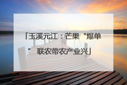 玉溪元江：芒果“爆单” 联农带农产业兴