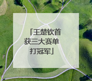 王楚钦首获三大赛单打冠军