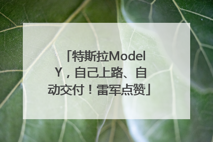 特斯拉Model Y，自己上路、自动交付！雷军点赞