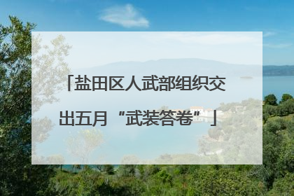 盐田区人武部组织交出五月“武装答卷”