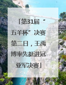 第31届“五羊杯”决赛第二日，王禹博率先挺进冠亚军决赛
