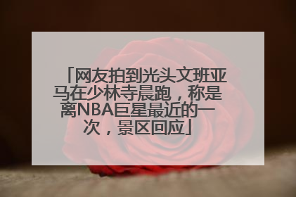 网友拍到光头文班亚马在少林寺晨跑，称是离NBA巨星最近的一次，景区回应