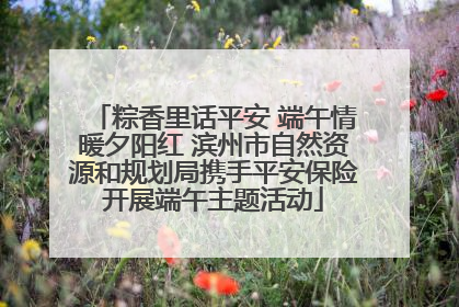粽香里话平安 端午情暖夕阳红 滨州市自然资源和规划局携手平安保险开展端午主题活动