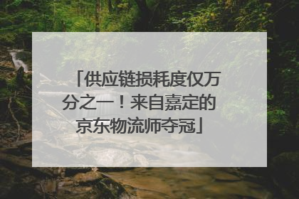 供应链损耗度仅万分之一！来自嘉定的京东物流师夺冠