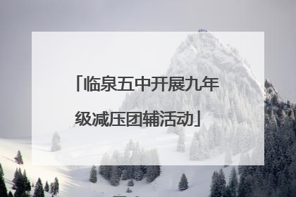 临泉五中开展九年级减压团辅活动