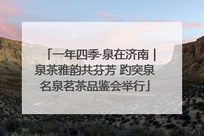 一年四季·泉在济南｜泉茶雅韵共芬芳 趵突泉名泉茗茶品鉴会举行