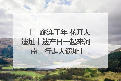 一廊连千年 花开大遗址丨遗产日一起来河南，行走大遗址