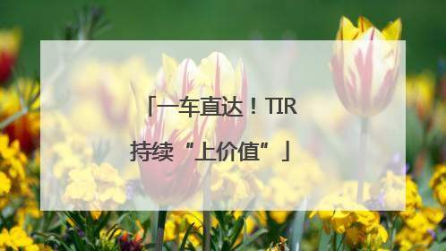 一车直达！TIR持续“上价值”