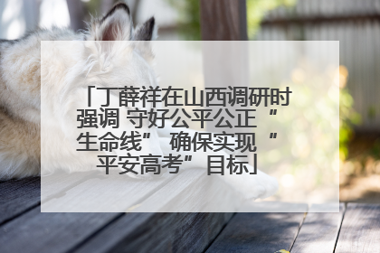 丁薛祥在山西调研时强调 守好公平公正“生命线” 确保实现“平安高考”目标