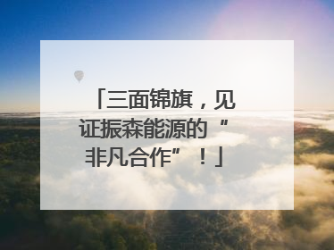 三面锦旗，见证振森能源的“非凡合作”！