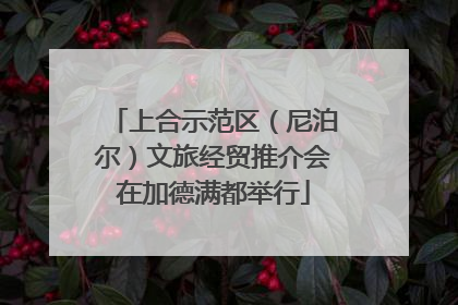 上合示范区（尼泊尔）文旅经贸推介会在加德满都举行
