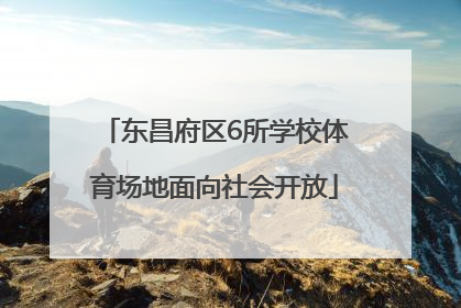 东昌府区6所学校体育场地面向社会开放