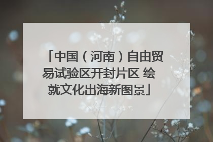 中国（河南）自由贸易试验区开封片区 绘就文化出海新图景