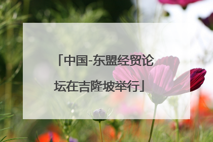 中国-东盟经贸论坛在吉隆坡举行
