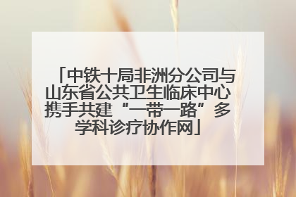 中铁十局非洲分公司与山东省公共卫生临床中心携手共建“一带一路”多学科诊疗协作网