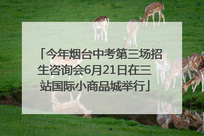 今年烟台中考第三场招生咨询会6月21日在三站国际小商品城举行