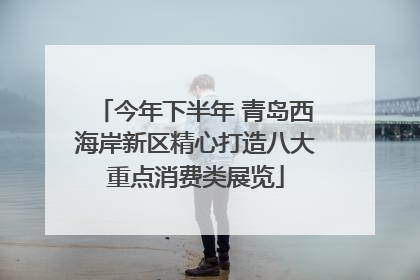 今年下半年 青岛西海岸新区精心打造八大重点消费类展览