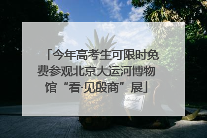今年高考生可限时免费参观北京大运河博物馆“看·见殷商”展