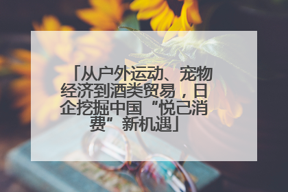 从户外运动、宠物经济到酒类贸易，日企挖掘中国“悦己消费”新机遇