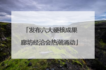 发布六大硬核成果 廊坊经洽会热潮涌动