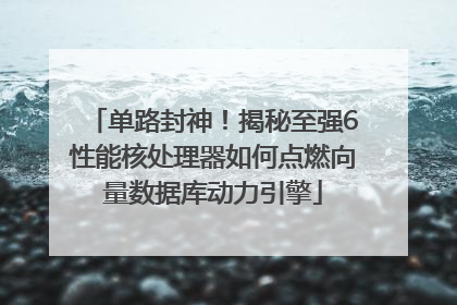单路封神！揭秘至强6性能核处理器如何点燃向量数据库动力引擎