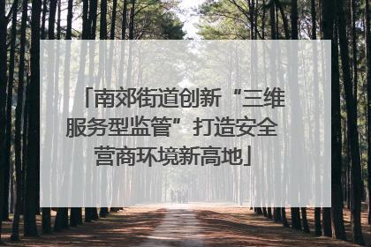 南郊街道创新“三维服务型监管”打造安全营商环境新高地