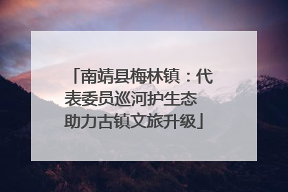 南靖县梅林镇：代表委员巡河护生态 助力古镇文旅升级