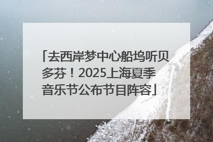 去西岸梦中心船坞听贝多芬！2025上海夏季音乐节公布节目阵容