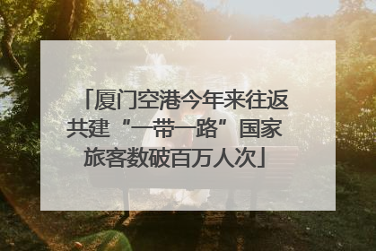 厦门空港今年来往返共建“一带一路”国家旅客数破百万人次