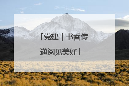 党建｜书香传递阅见美好