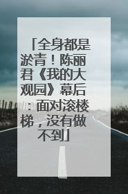 全身都是淤青！陈丽君《我的大观园》幕后：面对滚楼梯，没有做不到