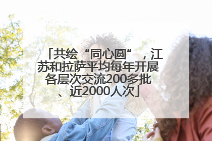 共绘“同心圆”，江苏和拉萨平均每年开展各层次交流200多批、近2000人次