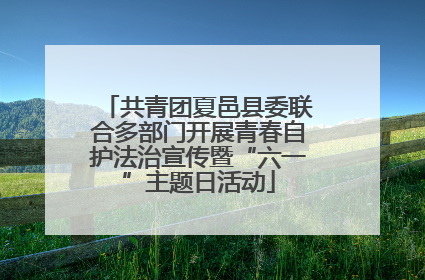 共青团夏邑县委联合多部门开展青春自护法治宣传暨“六一”主题日活动