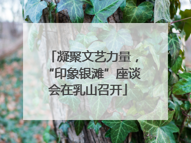 凝聚文艺力量，“印象银滩”座谈会在乳山召开