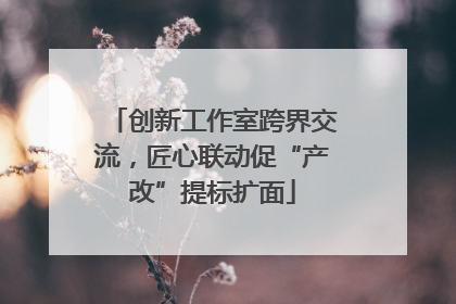 创新工作室跨界交流，匠心联动促“产改”提标扩面