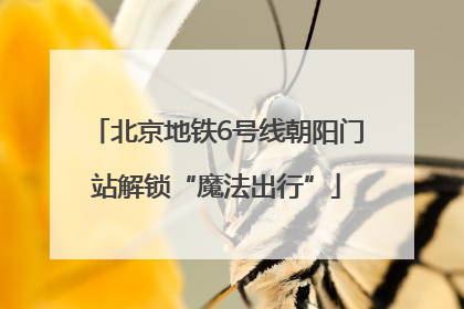 北京地铁6号线朝阳门站解锁“魔法出行”