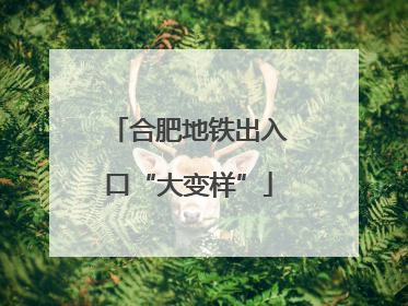 合肥地铁出入口“大变样”
