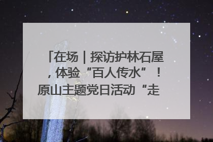 在场｜探访护林石屋，体验“百人传水”！原山主题党日活动“走新”更“走心”