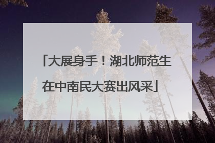 大展身手！湖北师范生在中南民大赛出风采