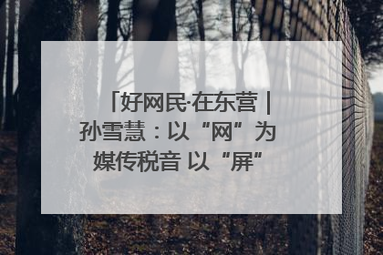 好网民·在东营｜孙雪慧：以“网”为媒传税音 以“屏”为介助发展