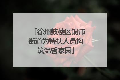 徐州鼓楼区铜沛街道为特扶人员构筑温馨家园