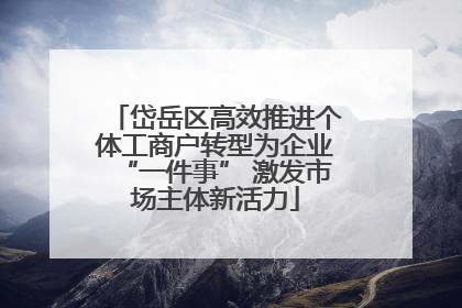 岱岳区高效推进个体工商户转型为企业“一件事” 激发市场主体新活力